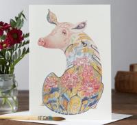 Opakowanie Karnet A035 B6 + koperta Świnia