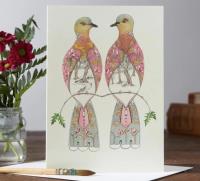 Opakowanie Karnet A039 B6 + koperta Ptaki turkawki