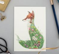 Karnet A079 B6 + koperta Lis na łące. Wydawca: DM Collection. SmakLiter.pl Opakowanie Karnet A079 B6 + koperta Lis na łące