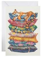 Opakowanie Karnet A160 B6 + koperta Śpiący tygrys na...