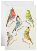 Opakowanie Karnet A164 B6 + koperta Śpiewające ptaszki