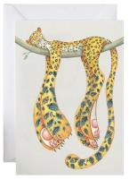 Opakowanie Karnet A166 B6 + koperta Śpiący lampart