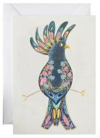 Opakowanie Karnet A168 B6 + koperta Czarny kakadu