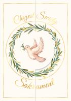 Opakowanie Karnet A5 Chrzest Gołąb