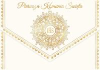 Opakowanie Karnet A5 koperta Komunia IHS