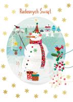 Opakowanie Karnet B6 Boże Narodzenie Bałwan