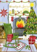 Opakowanie Karnet B6 Boże Narodzenie Kominek