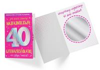 Opakowanie Karnet B6 DK-923 Urodziny 40 lusterko