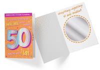 Opakowanie Karnet B6 DK-925 Urodziny 50 lusterko