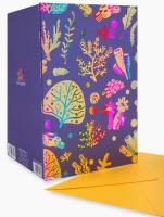 Opakowanie Karnet B6 JCT-19-11-14013 złocony Koralowce fiolet