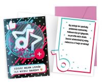 Opakowanie Karnet B6 konfetti Urodziny milion lajków