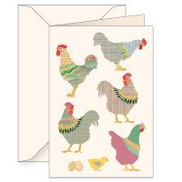 Opakowanie Karnet B6 koperta 6169 Koguty i kurczaki