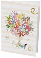 Opakowanie Karnet B6 + koperta Bukiet z ptaszkiem