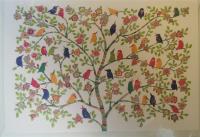 Opakowanie Karnet B6 + koperta MO4314 Ptaszki na drzewie