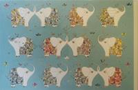 Opakowanie Karnet B6 + koperta MO5876T-3 Słoniki