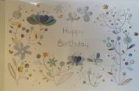 Opakowanie Karnet B6 + koperta MO8012B1-1 Niebieskie kwiatki