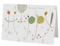 Opakowanie Karnet B6 + koperta Urodziny napis balony