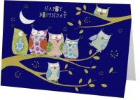 Opakowanie Karnet B6 + koperta Urodziny Sowy na drzewie