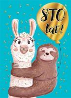 Opakowanie Karnet B6 Lama z leniwcem