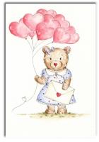 Opakowanie Karnet B6 Misiowa z balonami