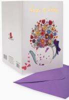 Opakowanie Karnet B6 MNSG-18122803 naklejany Urodziny Kwiaty