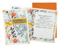 Opakowanie Karnet B6 Najlepsze życzenia kwiaty