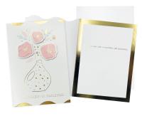 Opakowanie Karnet B6 Najlepsze życzenia kwiaty