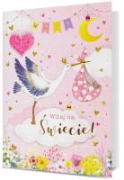 Karnet B6 Narodziny dziewczynka. Wydawca: PAN DRAGON. SmakLiter.pl Opakowanie Karnet B6 Narodziny dziewczynka