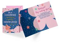 Opakowanie Karnet B6 PR-404 Dla cudownej dziewczyny