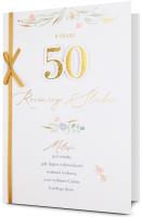 Opakowanie Karnet B6 Rocznica ślubu 50