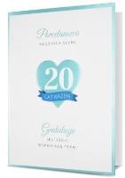 Opakowanie Karnet B6 Rocznica ślubu Porcelanowa HM200-2527