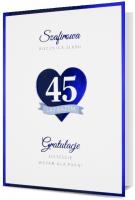 Opakowanie Karnet B6 Rocznica ślubu Szafirowa HM200-2532