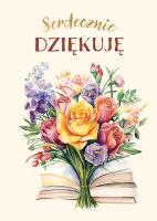 Opakowanie Karnet B6 Serdeczne Podziękowania