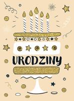 Opakowanie Karnet B6 Tort brokat