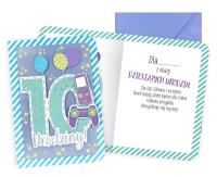 Opakowanie Karnet B6 Urodziny 10 chłopiec