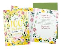 Opakowanie Karnet B6 Urodziny 100 (kwiaty)