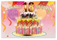 Opakowanie Karnet B6 Urodziny 18