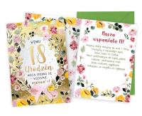 Opakowanie Karnet B6 Urodziny 18