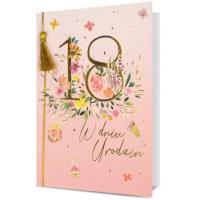 Opakowanie Karnet B6 Urodziny 18