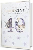 Opakowanie Karnet B6 Urodziny 40