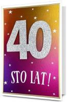 Opakowanie Karnet B6 Urodziny 40