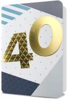 Opakowanie Karnet B6 Urodziny 40