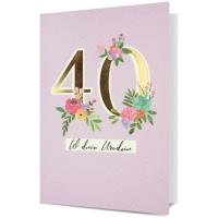 Karnet B6 Urodziny 40. Wydawca: PAN DRAGON. SmakLiter.pl Opakowanie Karnet B6 Urodziny 40