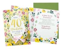 Opakowanie Karnet B6 Urodziny 40 (kwiaty)