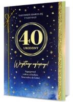 Opakowanie Karnet B6 Urodziny 40