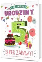 Opakowanie Karnet B6 Urodziny 5 HM200-2603