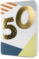 Opakowanie Karnet B6 Urodziny 50
