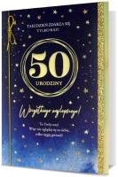 Opakowanie Karnet B6 Urodziny 50