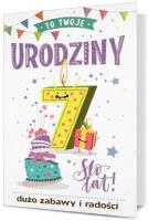 Opakowanie Karnet B6 Urodziny 7 HM200-2605