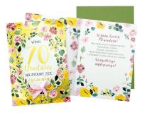 Opakowanie Karnet B6 Urodziny 70 (kwiaty)
